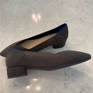 Rothy’s The HIGH POINT. Black and tan houndstooth.